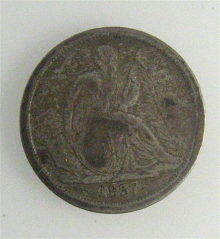 1837 Seated Liberty Dime Obverse